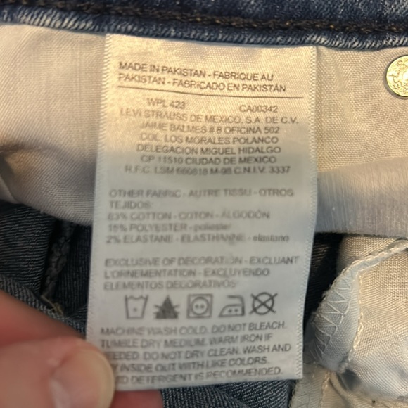 Women’s Signature Levi Strauss Modern Skinny Jeans Size 16 Med - Picture 9 of 10